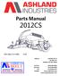 Parts Manual 2012CS WG-2012-CS-4-001