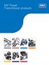 SKF Power Transmission products