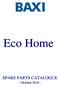 Eco Home SPARE PARTS CATALOGUE. - October