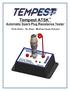 Tempest AT5K Automatic Spark Plug Resistance Tester. Think Green - Fly Clean - Misfires Cause Pollution
