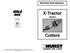 X-Tractor Series. Cutters INSTRUCTION MANUAL