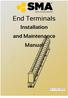 Installation and Maintenance Manual. End Terminals