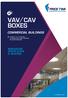 VAV/CAV BOXES COMMERCIAL BUILDINGS INNOVATIVE VENTILATION & HEATING