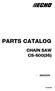 PARTS CATALOG CHAIN SAW CS-600(36) CS-600(36)