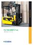 *Photo may include optional equipment. 15/18/20BT-7 AC. FORKLIFT TRUCKS Environment Friendly