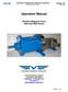 Operation & Maintenance Manual for Northern Magnetic Drive Pumps. Operation Manual. Northern Magnetic Drive 4400 and 4600 Series