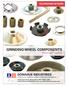 GRINDING WHEEL COMPONENTS PRODUCT GUIDE