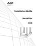 Installation Guide. Marine Filter SURT023M SURT024M