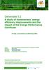 Deliverable 5.2 A study of homeowners energy efficiency improvements and the impact of the Energy Performance Certificate