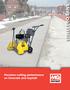 Precision cutting performance on Concrete and Asphalt STREET PRO SAWS