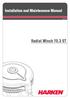 Installation and Maintenance Manual MRW-04. Radial Winch 70.3 ST