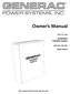 POWER SYSTEMS, INC. Owner s Manual. GTS W Type. Automatic Transfer Switch. 200 Amp, 250 Volts. Model This manual should remain with the unit.