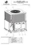 PHE4 SERIES - 14 SEER SINGLE PACKAGED ELECTRIC HEAT PUMP (R-410A, STYLE A)