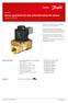 Servo-operated 2/2-way solenoid valves for steam Type EV225B