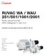 RUVAC WA / WAU 251/501/1001/2001