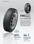 80% of Dunlop summer replacement tires are fuel efficient*