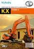 KX KX080-3 KUBOTA TIGHT TAIL SWING UTILITY CLASS EXCAVATOR. The 8-Tonne Utility Class Excavator that s Perfect for Your Needs.