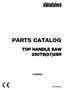 PARTS CATALOG TOP HANDLE SAW 250TS(37)25R