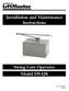 Installation and Maintenance Instructions Swing Gate Operator Model SW420