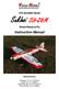 51in Aerobatic Series Sukhoi SU-26M Almost-Ready-to-Fly. Instruction Manual. Specifications