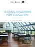 SEATING SOLUTIONS FOR EDUCATION