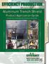 AMERICA S TRENCH BOX BUILDER Aluminum Trench Shield Product Application Guide