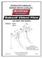 OPERATOR S MANUAL REPAIR PARTS CATALOG. with ONE & TWO SHANKS BRILLION FARM EQUIPMENT