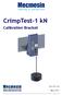 CrimpTest-1 kn. Calibration Bracket