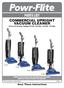 PARTS LIST COMMERCIAL UPRIGHT VACUUM CLEANER