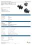 Technical Data, 4-way. Cannon APD / ISO Connectors. Electrical Data. Mechanical Data. Environmental Data (acc. ISO 15170) Materials List