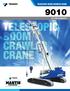 TELESCOPIC BOOM CRAWLER CRANE 45 TON CAPACITY