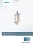 Siemens AG Fuse Systems. Totally Integrated Power SENTRON. Configuration. Edition 10/2014. Manual. siemens.com/lowvoltage