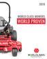 WORLD CLASS MOWERS WORLD PROVEN