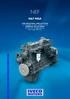 NEF N67 MSA. FOR INDUSTRIAL APPLICATIONS 6 CYLINDERS IN LINE - DIESEL CYCLE NARROW VALVE TRAIN 81 kw ( rpm rpm