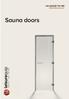 Sauna doors. +44 (0)