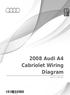 2008 Audi A4 Cabriolet Wiring Diagram. Owner's Manual