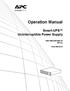 Operation Manual. Smart-UPS Uninterruptible Power Supply. 1000/1500/2200/3000 VA 220 Vac. Rack-Mount 2U