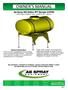 OWNER S MANUAL. Ag Spray 300 Gallon 3PT Sprayer (CATIII) (300 Gallon Elliptical Tank, Saddle & 3PT Carrier)