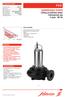 FVO. SUBMERSIBLE PUMPS Lifting of polluted water Commercial use 4 pole - 50 Hz OPERATING LIMITS APPLICATIONS BENEFITS SPECIFICATIONS