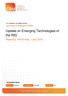 Update on Emerging Technologies of the RfG