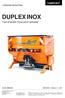 DUPLEX INOX. Two-chamber three-point spreader // OPERATING INSTRUCTIONS Version 1.1 EN. Art.No