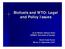 Biofuels and WTO: Legal and Policy Issues
