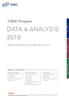 DATA & ANALYSIS 2018 TOEIC. Program. Table of contents