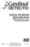 DIGITAL PHYSICIAN Waist-High Scale Models 8430, 8431 & 8437 Operating Instructions