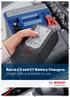 Bosch C3 and C7 Battery Chargers: Smart, safe and simple to use