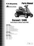 Parts Manual. Coronet / 2400 Series Riders & Mower Decks RMO. 13HP Product. 16HP Product. Mower Decks