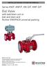Ball Valve with ball/stem unit or ball and stem and Richter ENVIPACK universal packing