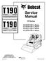 Service Manual. G Series. S/N & Above S/N & Above S/N & Above S/N & Above