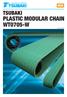 NEW. PLASTIC MODULAR CHAIN WT0705-W Plastic Top Chain