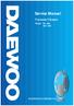 Service Manual. Vacuum Cleaner. Model: RC-406 (RC-190) DAEWOO ELECTRONICS CO., LTD.
